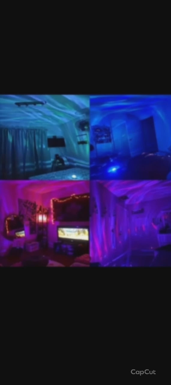 Projecteur Galaxie LED – Veilleuse Ciel Étoilé Rotatif avec Télécommande, Ambiance Nébuleuse pour Chambre