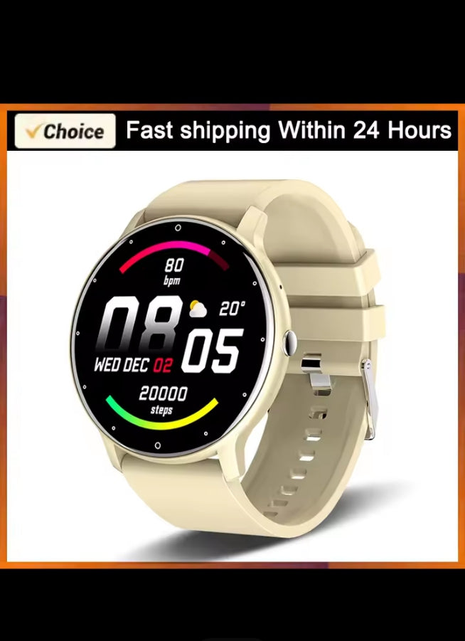Montre Connectée Étanche – Suivi Sport, Sommeil et Fréquence Cardiaque, Notifications Smartphone