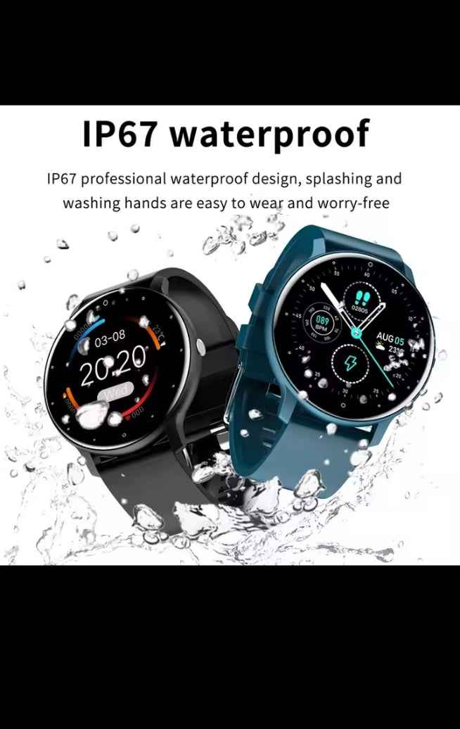 Montre Connectée Étanche – Suivi Sport, Sommeil et Fréquence Cardiaque, Notifications Smartphone