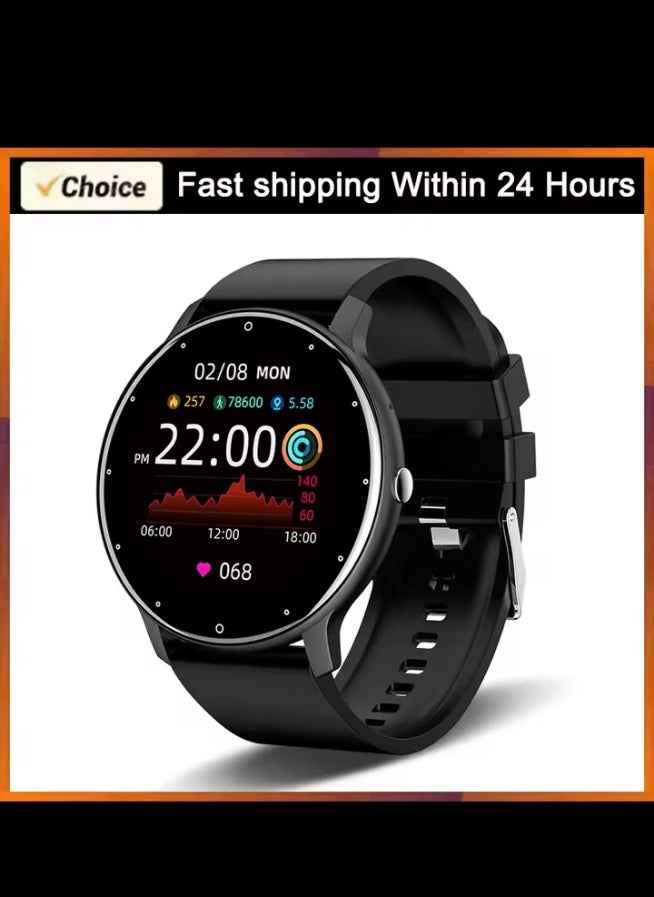 Montre Connectée Étanche – Suivi Sport, Sommeil et Fréquence Cardiaque, Notifications Smartphone