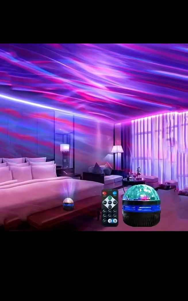 Projecteur Galaxie LED – Veilleuse Ciel Étoilé Rotatif avec Télécommande, Ambiance Nébuleuse pour Chambre
