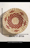 Lot de paniers muraux tressés, décoration murale boho naturelle, style afro-bohème