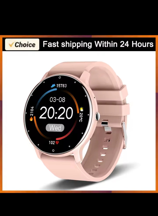 Montre Connectée Étanche – Suivi Sport, Sommeil et Fréquence Cardiaque, Notifications Smartphone