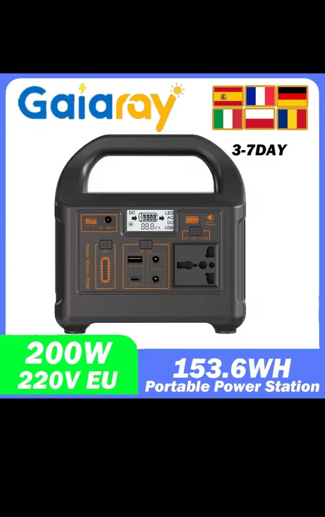 Station d'Énergie Portable Solaire – Batterie Nomade