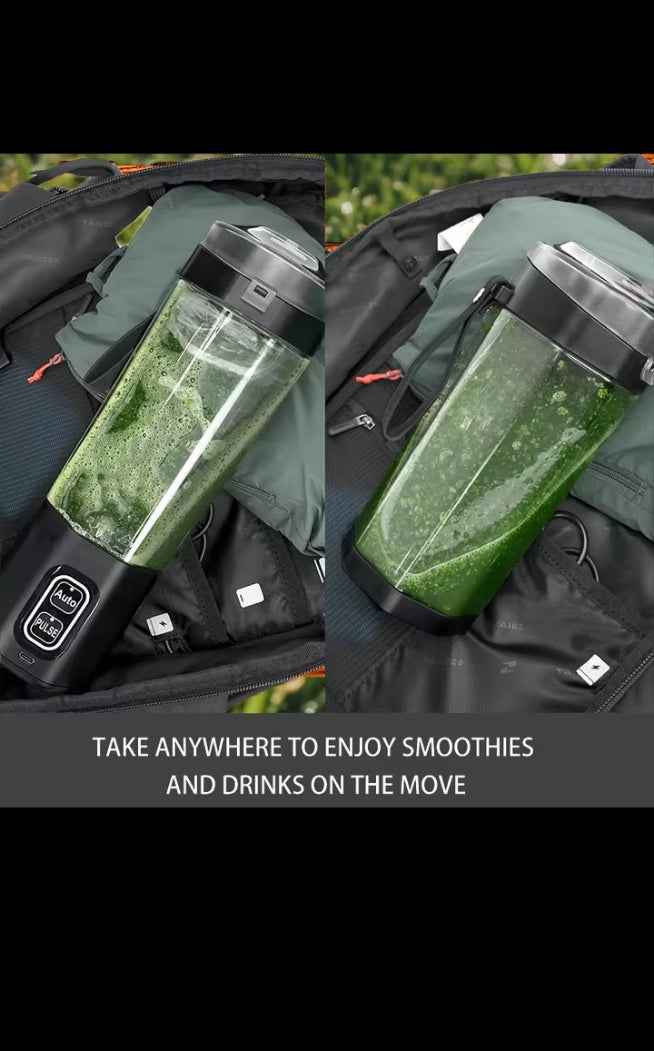 Mixeur portable rechargeable USB, blender de poche pour smoothies, shakes et jus frais partout