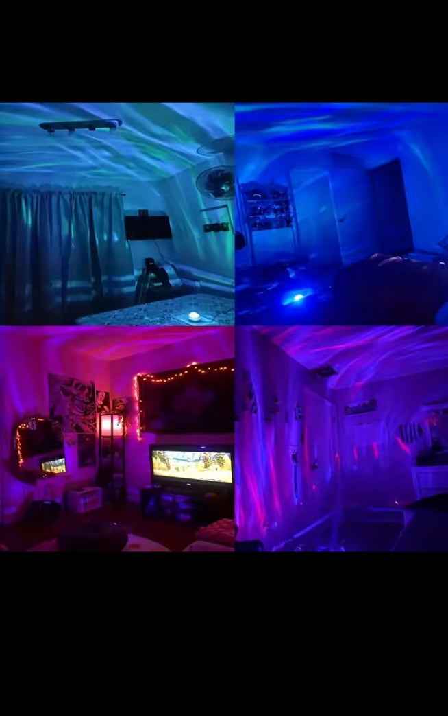 Projecteur Galaxie LED – Veilleuse Ciel Étoilé Rotatif avec Télécommande, Ambiance Nébuleuse pour Chambre
