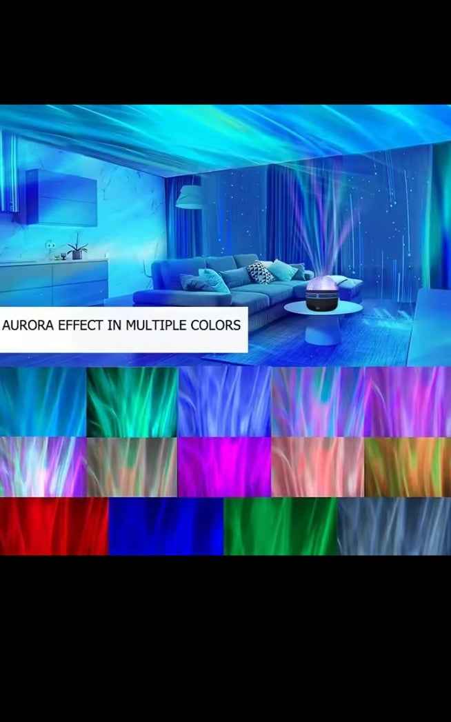 Projecteur Galaxie LED – Veilleuse Ciel Étoilé Rotatif avec Télécommande, Ambiance Nébuleuse pour Chambre