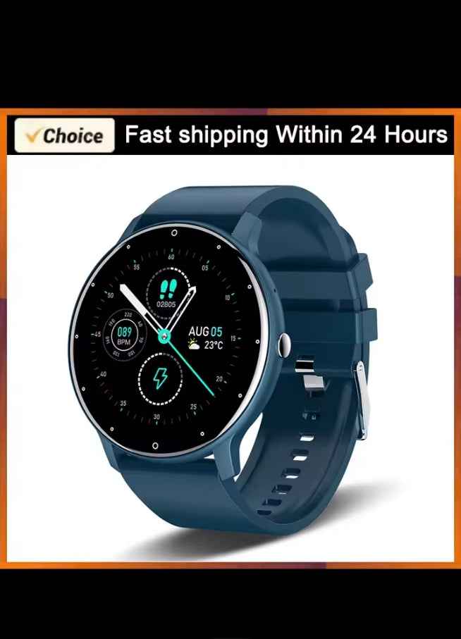 Montre Connectée Étanche – Suivi Sport, Sommeil et Fréquence Cardiaque, Notifications Smartphone