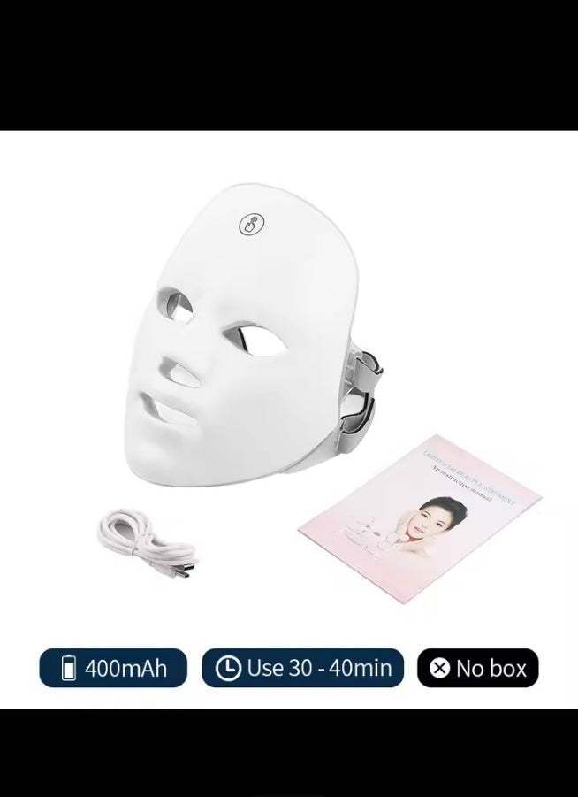 Masque LED Sans Fil Visage – Soin Beauté Rechargeable