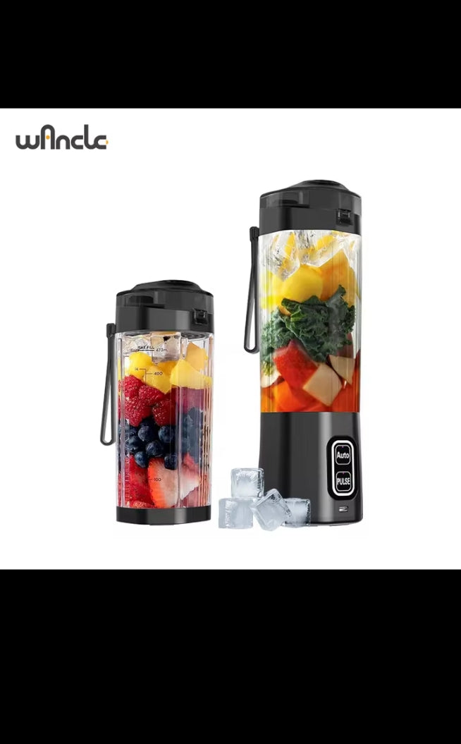 Mixeur portable rechargeable USB, blender de poche pour smoothies, shakes et jus frais partout