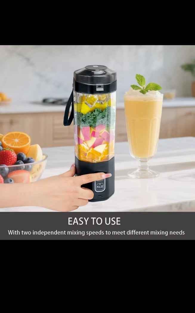 Mixeur portable rechargeable USB, blender de poche pour smoothies, shakes et jus frais partout