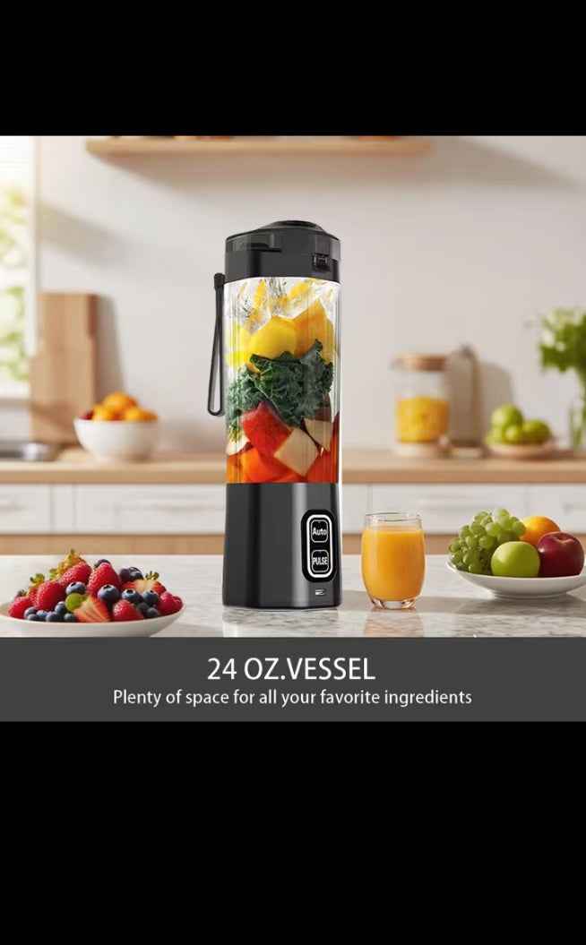Mixeur portable rechargeable USB, blender de poche pour smoothies, shakes et jus frais partout