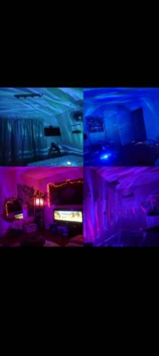 Projecteur Galaxie LED – Veilleuse Ciel Étoilé Rotatif avec Télécommande, Ambiance Nébuleuse pour Chambre