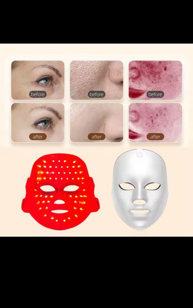 Masque LED Sans Fil Visage – Soin Beauté Rechargeable